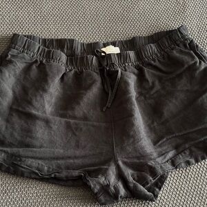 H&M Black Athletic Shorts with Elastic Waistband